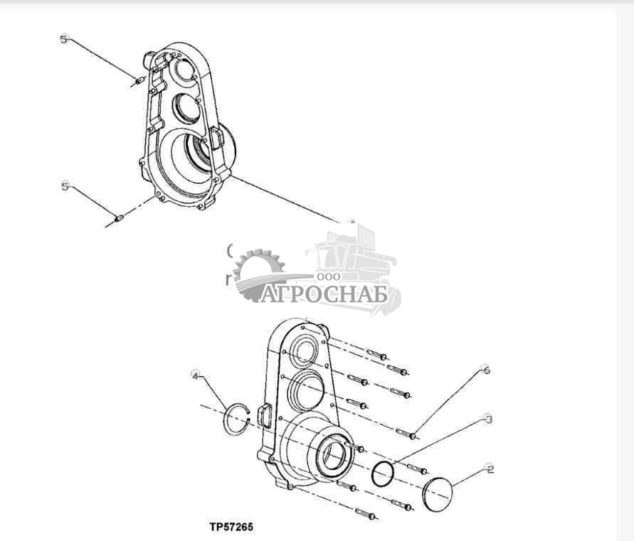 YZ104145 Корпус зубчатой передачи 
